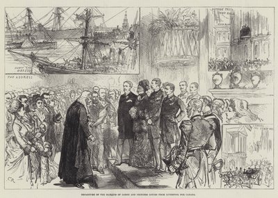 Departure of the Marquis of Lorne and Princess Louise from Liverpool for Canada by Sir John Charles Robinson